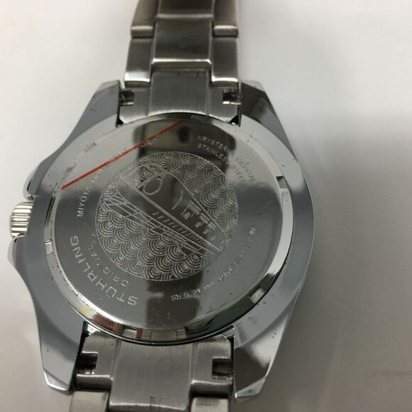 Men's Stuhrling Depthmaster 3940 Miyota Movement Diver Watch, Size 42mm - Silver - Picture 8 of 11